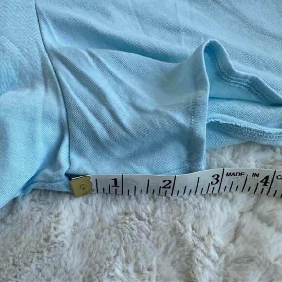 Victoria's Secret PINK | Pastel Blue Cotton Pajama Romper | Size Extra Small - Picture 9 of 15